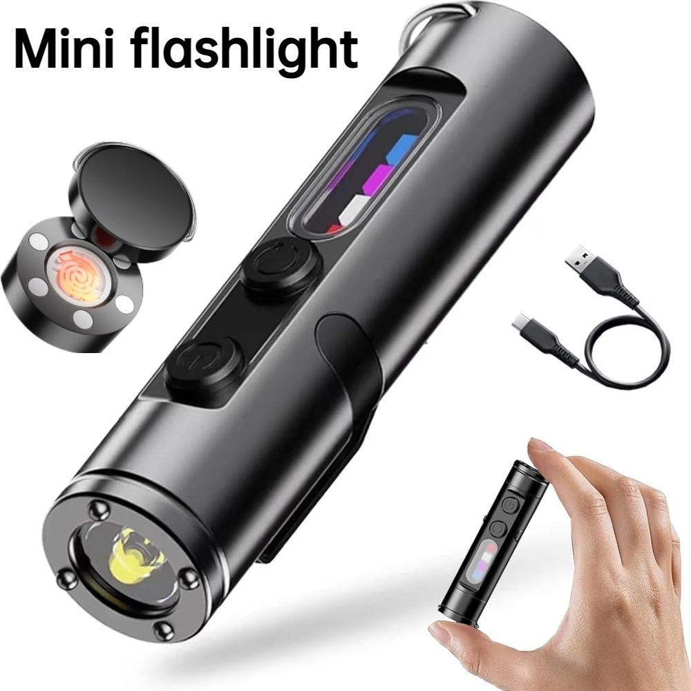 Outdoor Camping Lamp - Mini Outdoor Flashlight Type C Rechargeable