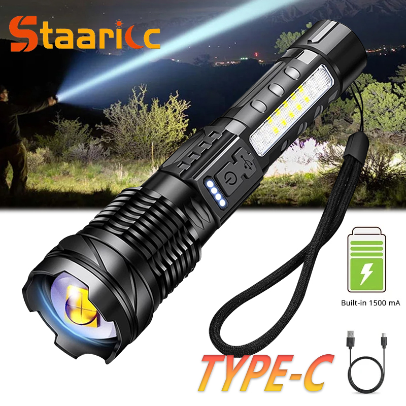 Outdoor Camping Lamp - Powerful XHP50 LED Flashlight Waterproof 18650