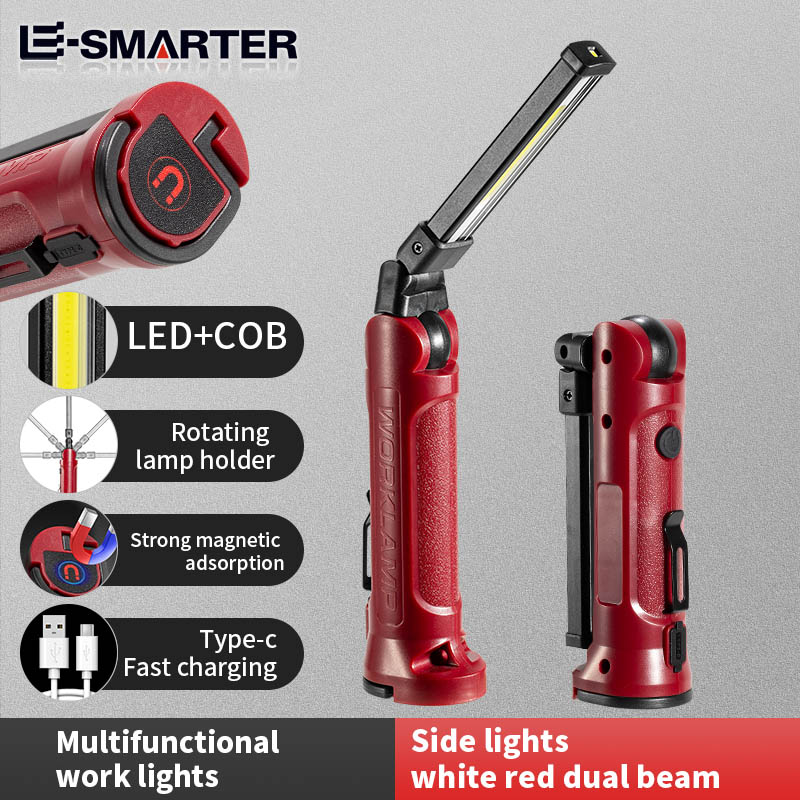 Outdoor Camping Lamp - COB LED Work Light Rechargeable Folding