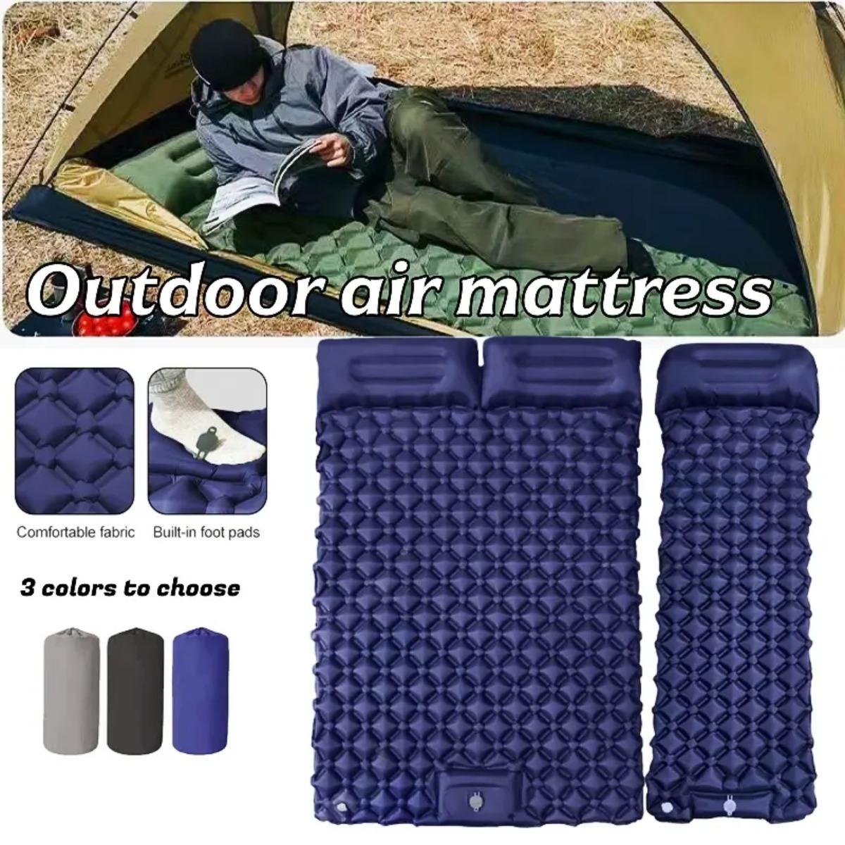 Outdoor Camping Rugs - Single & Double Inflatable Air Mattress,