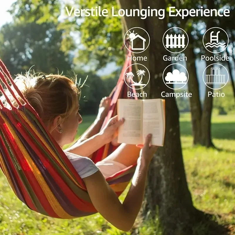 1pc Outdoor Canvas Hammock Cam - огляд і ціна Camping Rope