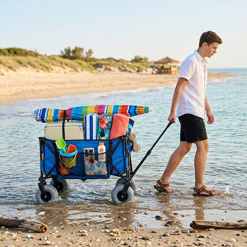 Foldable Metal Beach Wagon Qui - огляд і ціна Outdoor Camping Table