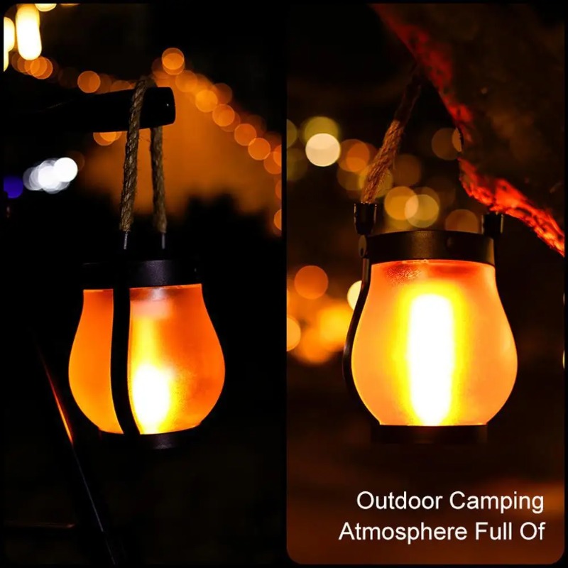 Solar Flame Lamp USB Rechargea - огляд і ціна Camping Rope