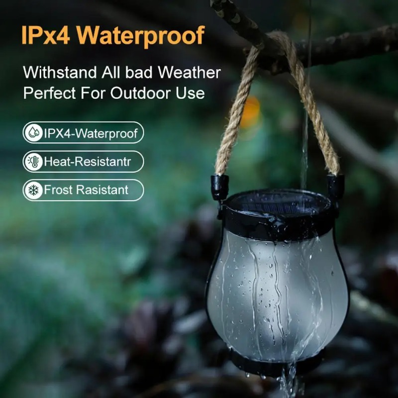 Solar Flame Lamp USB Rechargea - огляд і ціна Camping Rope
