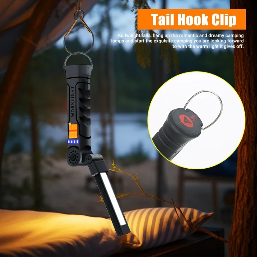 Portable COB LED Flashlight US - огляд і ціна Outdoor Camping Lamp