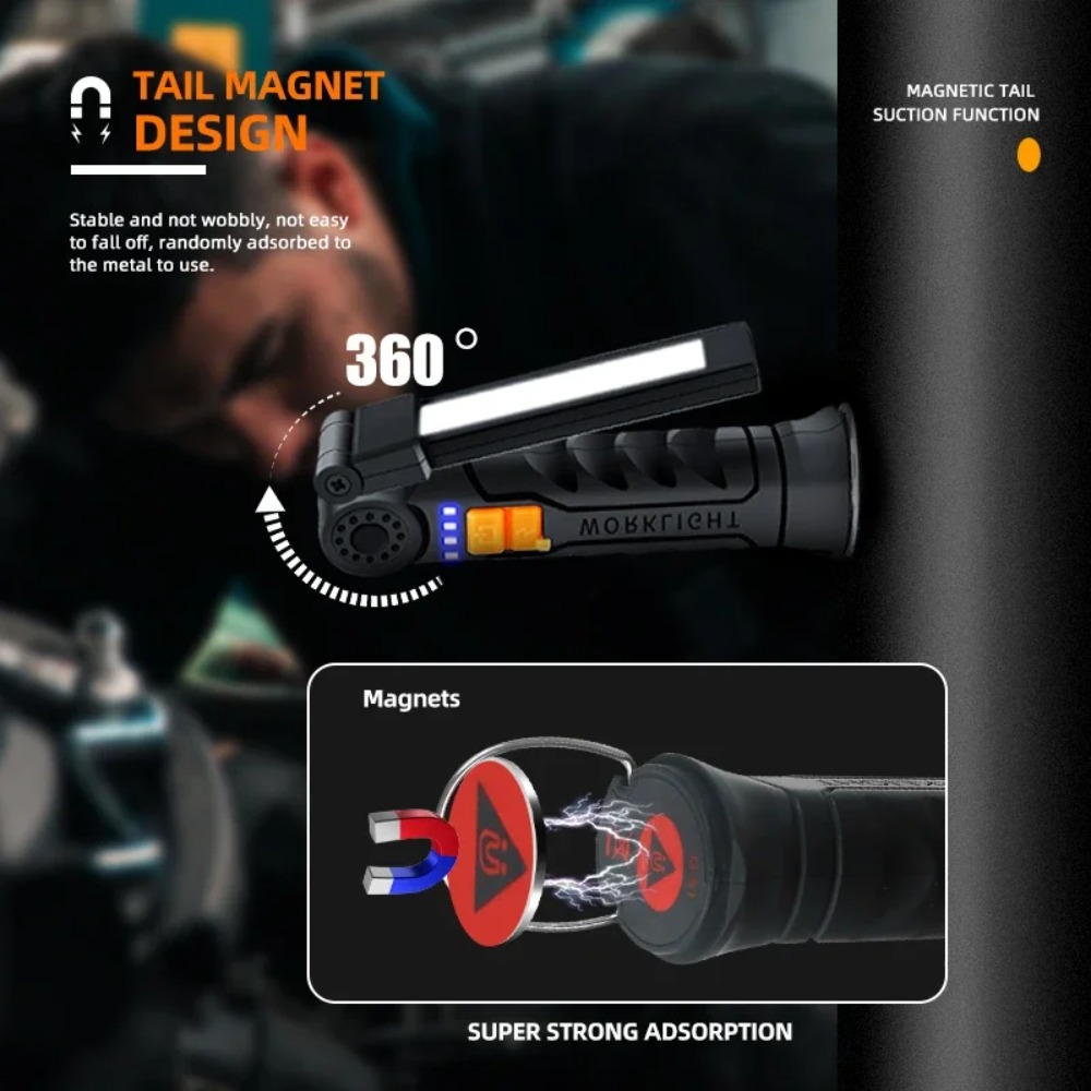 Portable COB LED Flashlight US - огляд і ціна Outdoor Camping Lamp