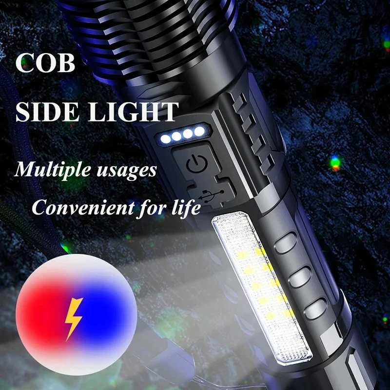 Powerful XHP50 LED Flashlight  - огляд і ціна Outdoor Camping Lamp