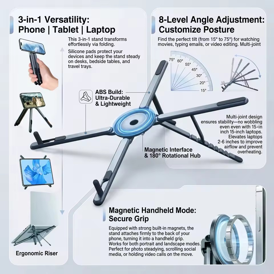 Portable Magnetic Phone Holder - огляд і ціна Outdoor Camping Table