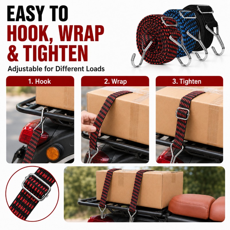 3cm Wide Elastic Cargo Strap 1 - огляд і ціна Camping Rope
