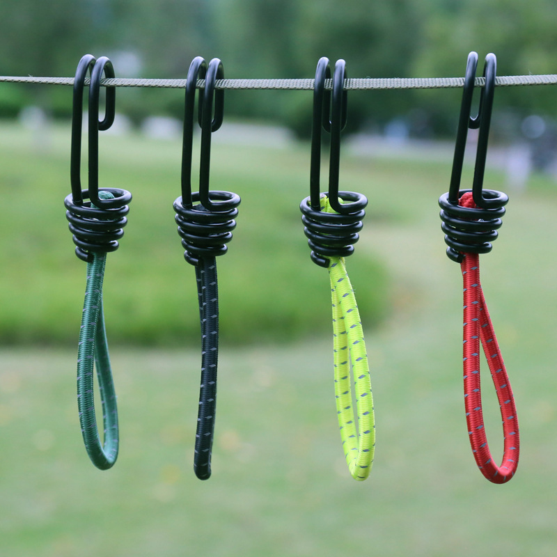 5Pcs Hooks Drawstring Elastic  - огляд і ціна Camping Rope