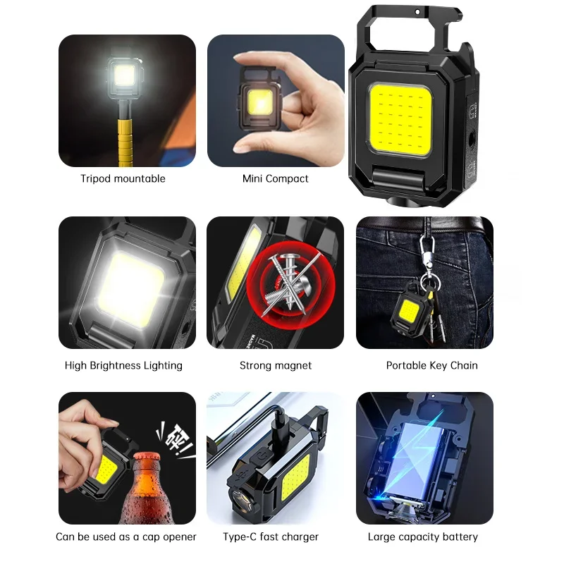 Mini Flashlight Keychain Light - огляд і ціна Outdoor Camping Lamp