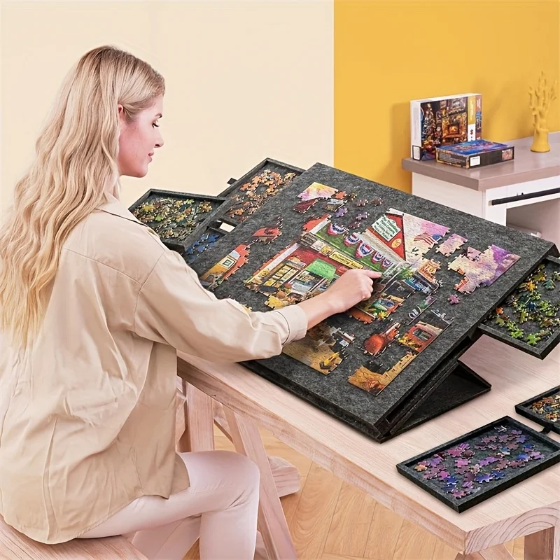 6-Drawer 1500pcs Jigsaw Puzzle - огляд і ціна Outdoor Camping Table