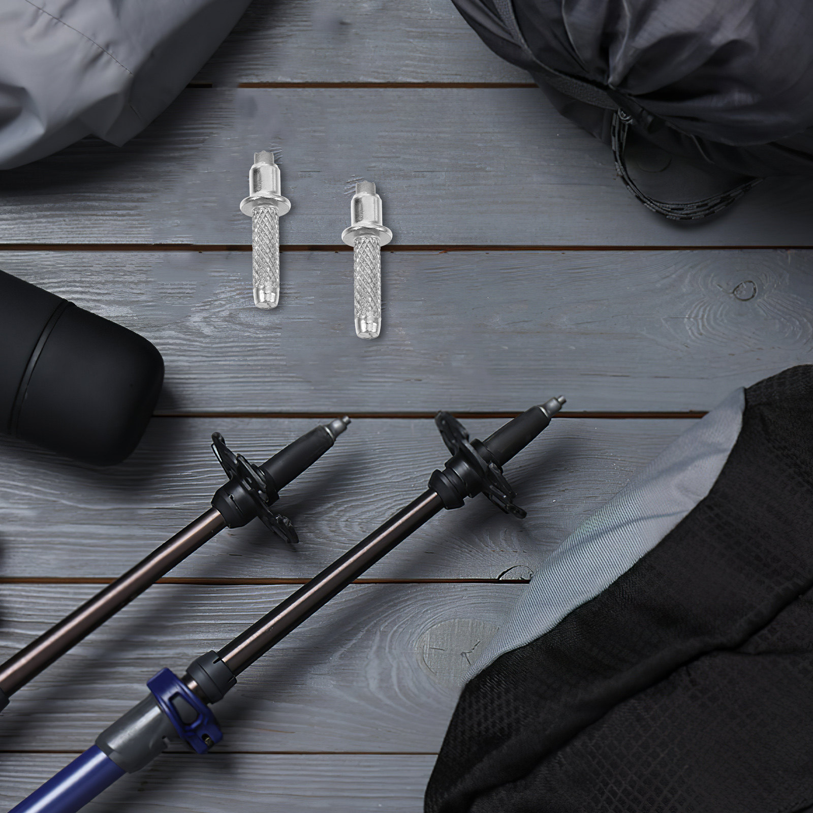 8Pcs Tungsten Steel Hiking Tre - огляд і ціна Trekking Poles