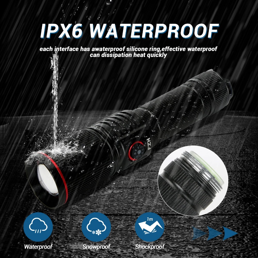 Powerful LED Flashlight Type C - огляд і ціна Camping Rope