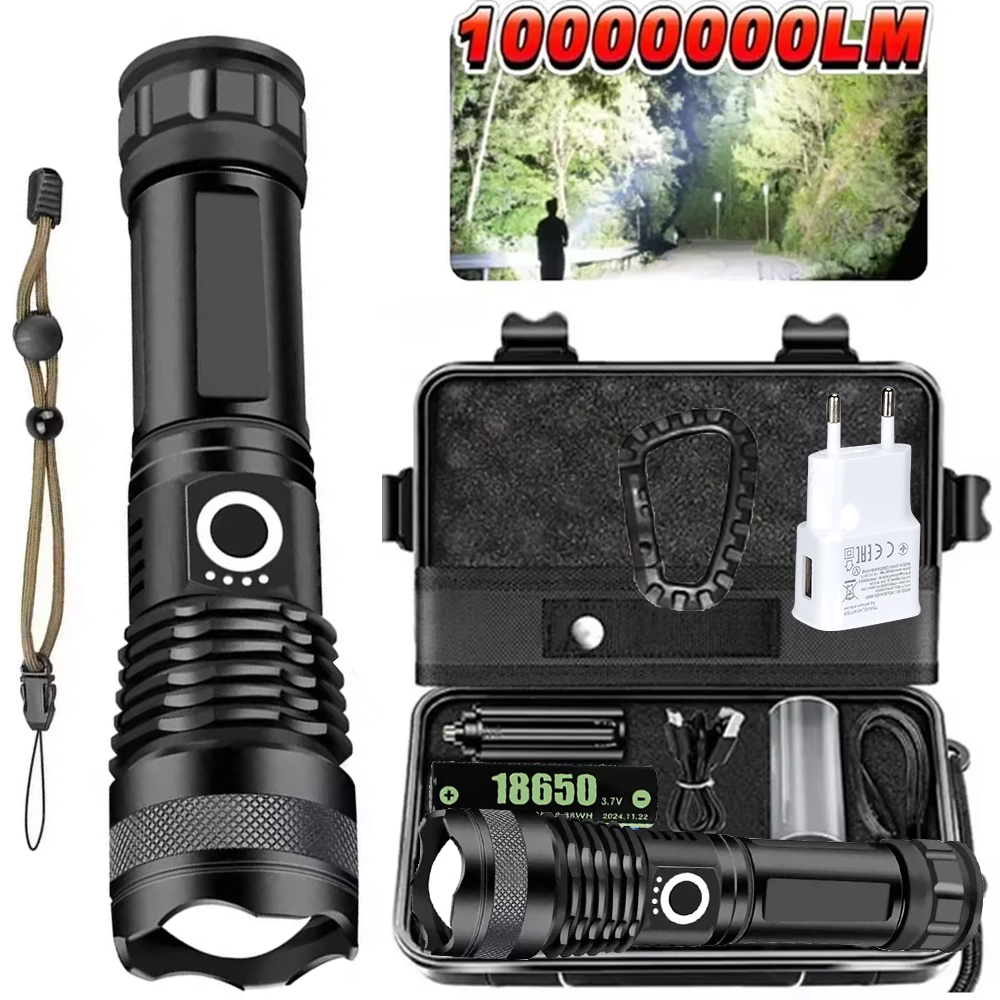 High Power LED Flashlight Rech - огляд і ціна Outdoor Camping Lamp