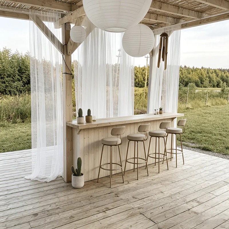 1 Panel Outdoor Curtains with  - огляд і ціна Outdoor Camping Wedding Venues