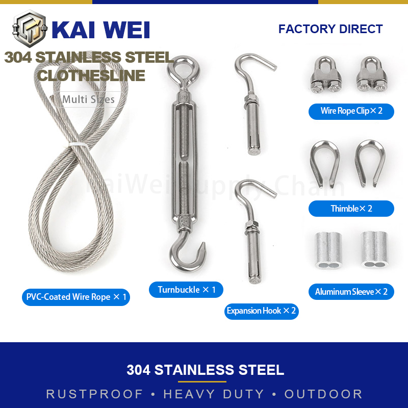 KAIWEI PVC Coated 304 Stainles - огляд і ціна Camping Rope